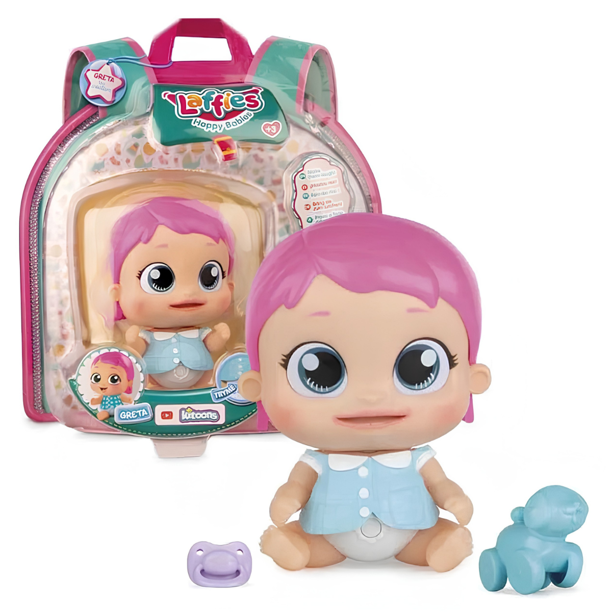 MUÑECA LAFFIES ADORABLE SONIDO RISITAS GRETA - 1