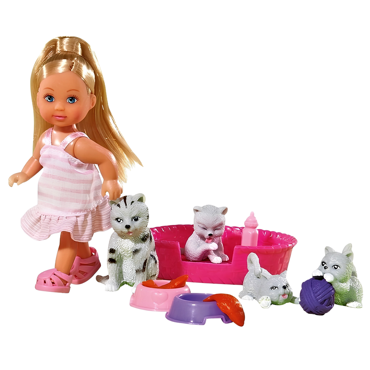 MUÑECA EVI LOVE AMIGA DE ANIMALES CON GATO - 2