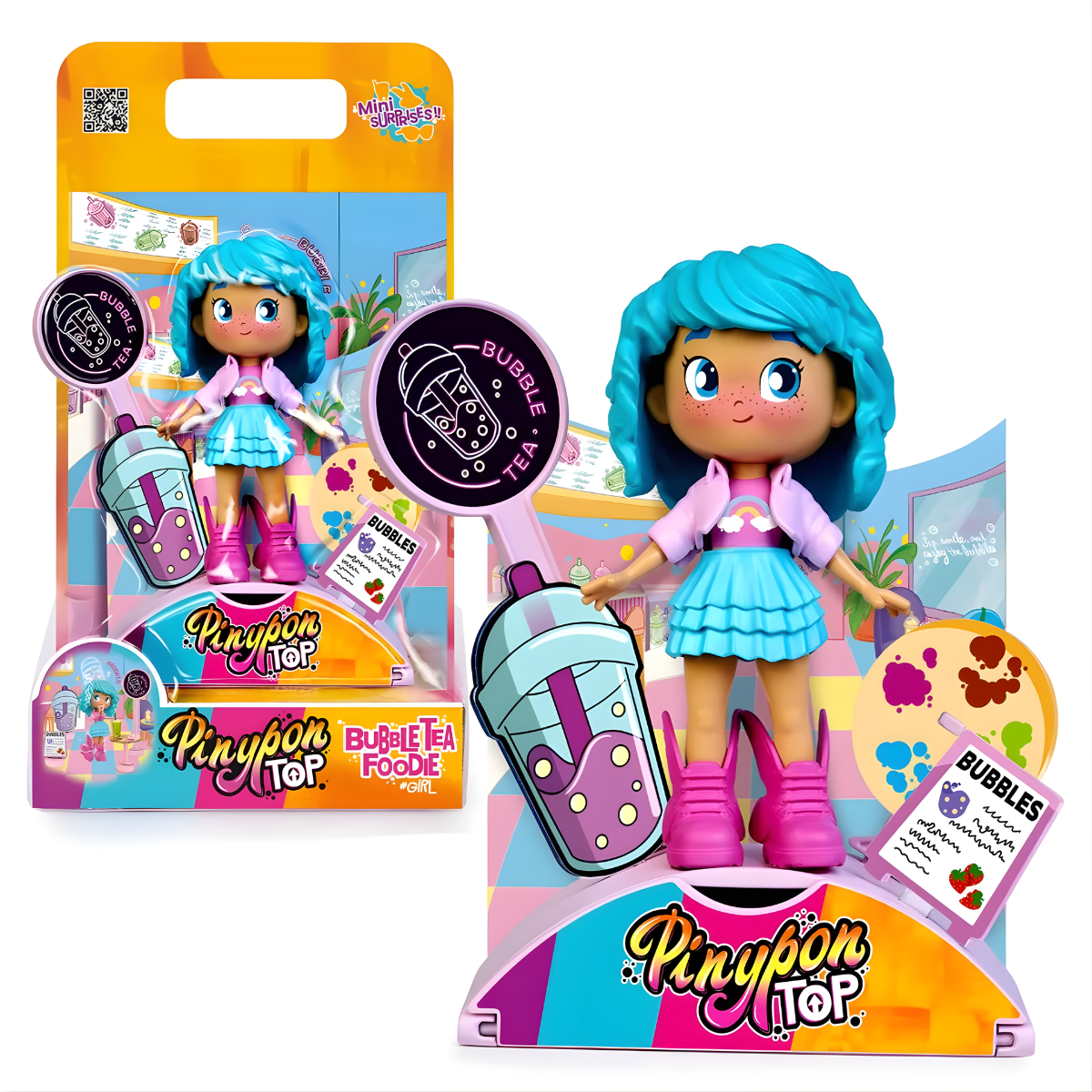 MUÑECA PINYPON TOP SET COMIDITAS BUBBLE - 1