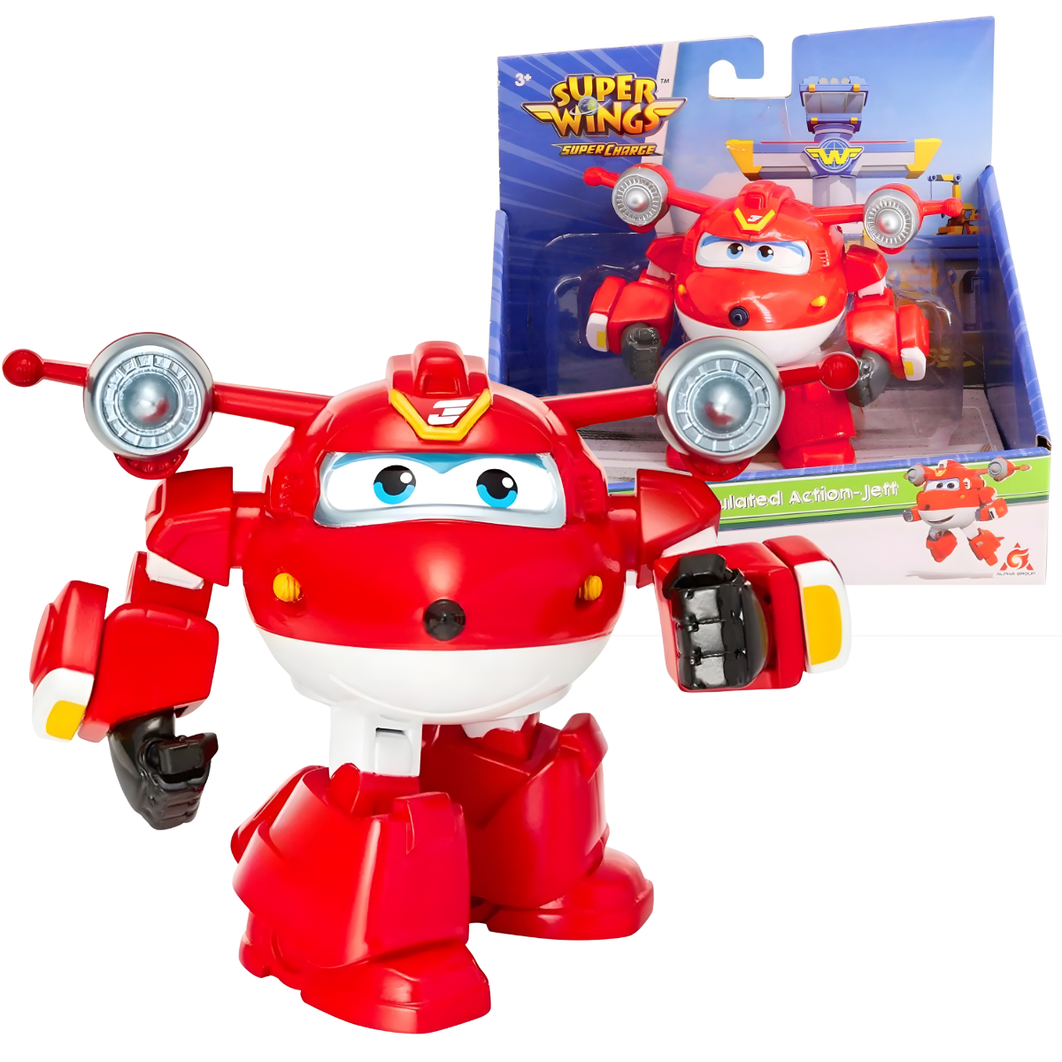 FIGURA DE ACCIÓN SUPER WINGS ARTICULADA JETT SUPERCHARGE - 1