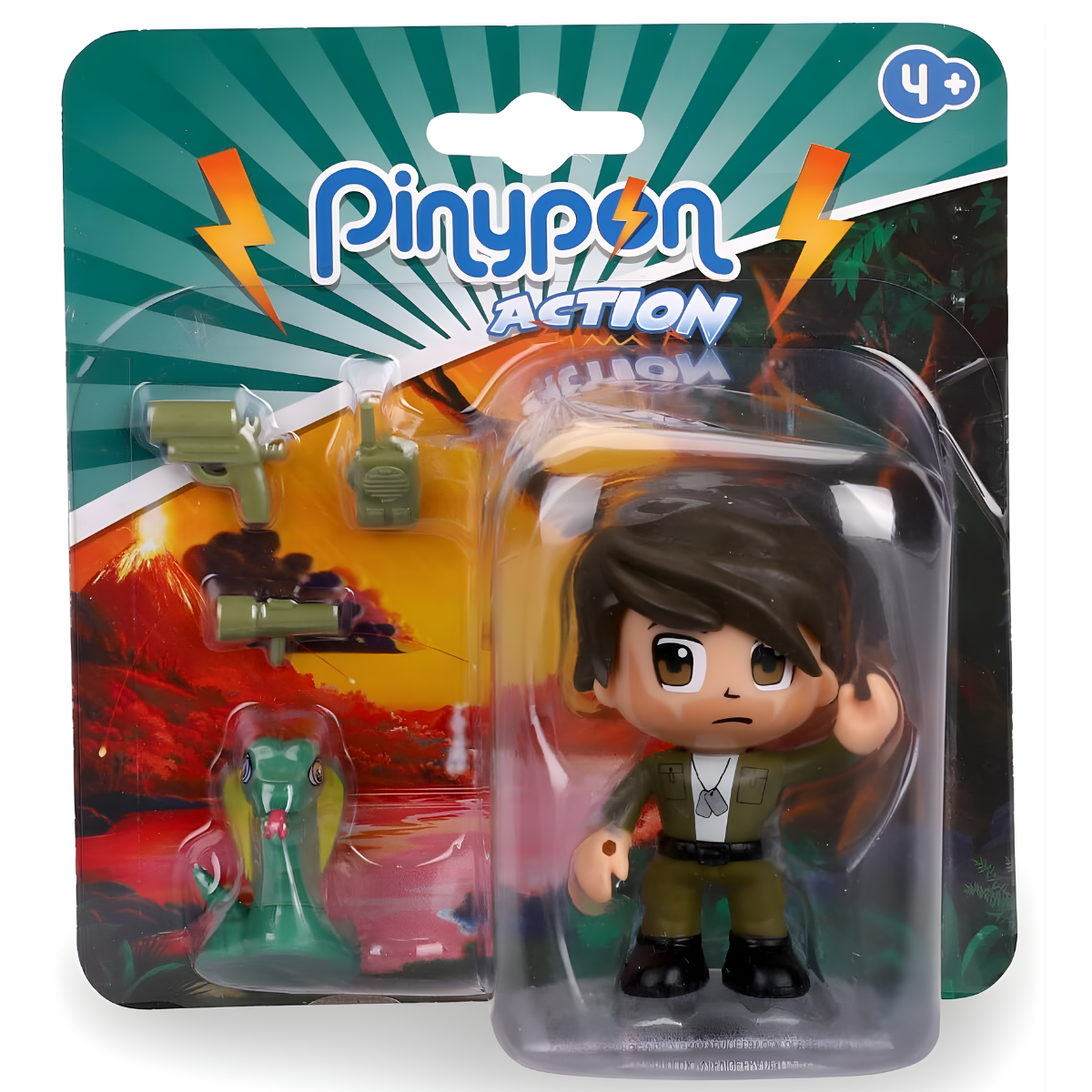 FIGURA DE ACCIÓN PINYPON ACTION WILD EXPLORADOR + SERPIENTE - 3
