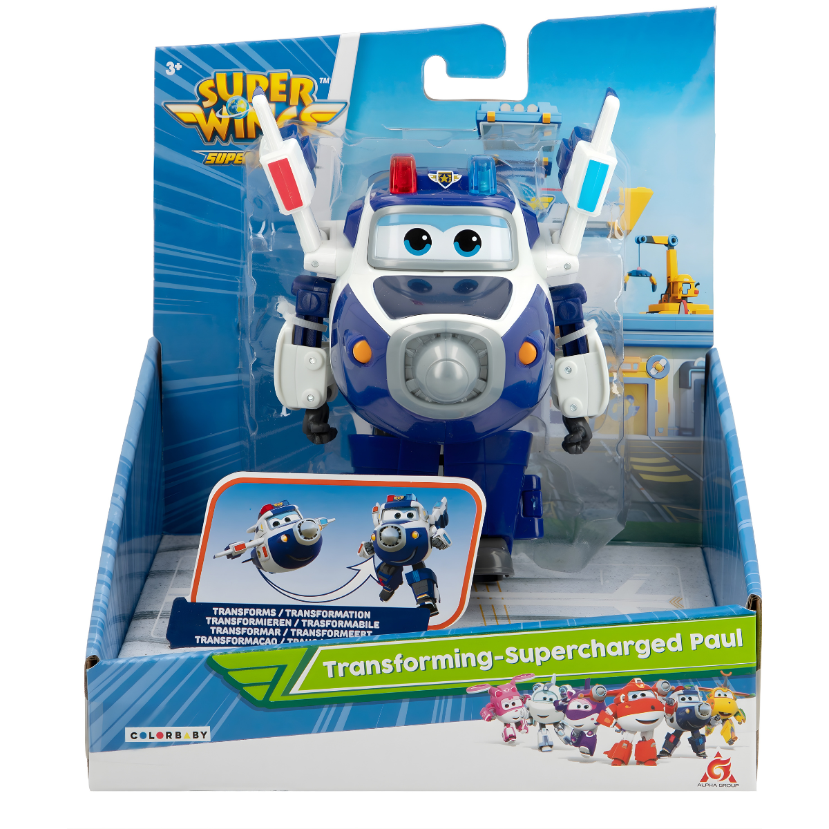 FIGURA DE ACCIÓN SUPER WINGS TRANSFORMABLE SUPERCHARGED PAUL - 5