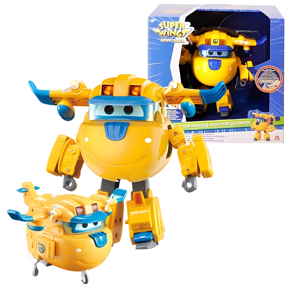FIGURA DE ACCIÓN SUPER WINGS SUPER CHARGED DELUXE DONNIE + LUCES Y SONIDO - 1