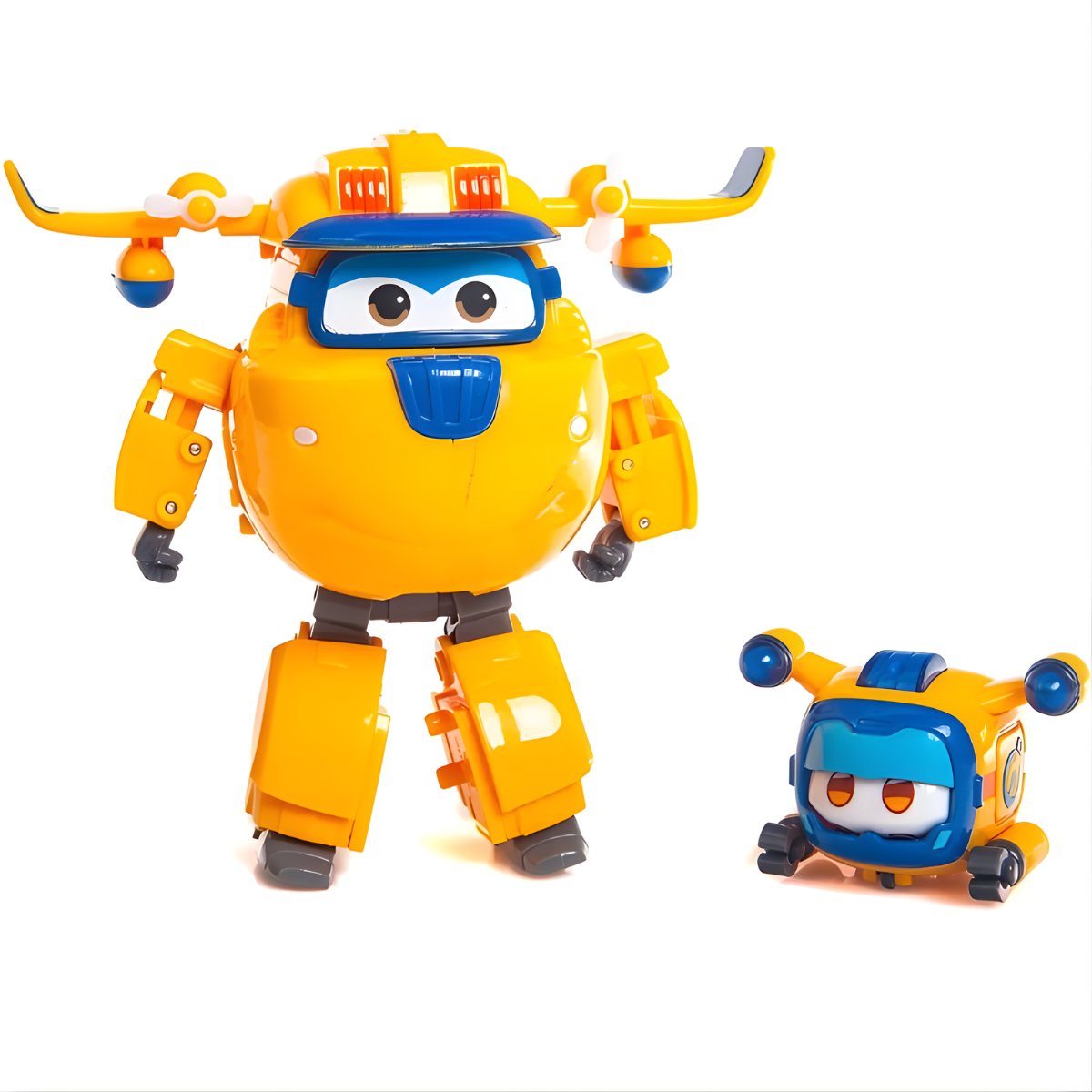 FIGURA DE ACCIÓN SUPER WINGS TRANSFORMABLE DONNIE AVIÓN + MASCOTA - 2
