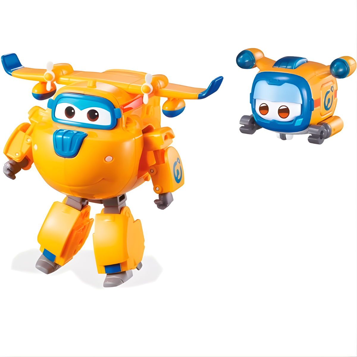 FIGURA DE ACCIÓN SUPER WINGS TRANSFORMABLE DONNIE AVIÓN + MASCOTA - 3