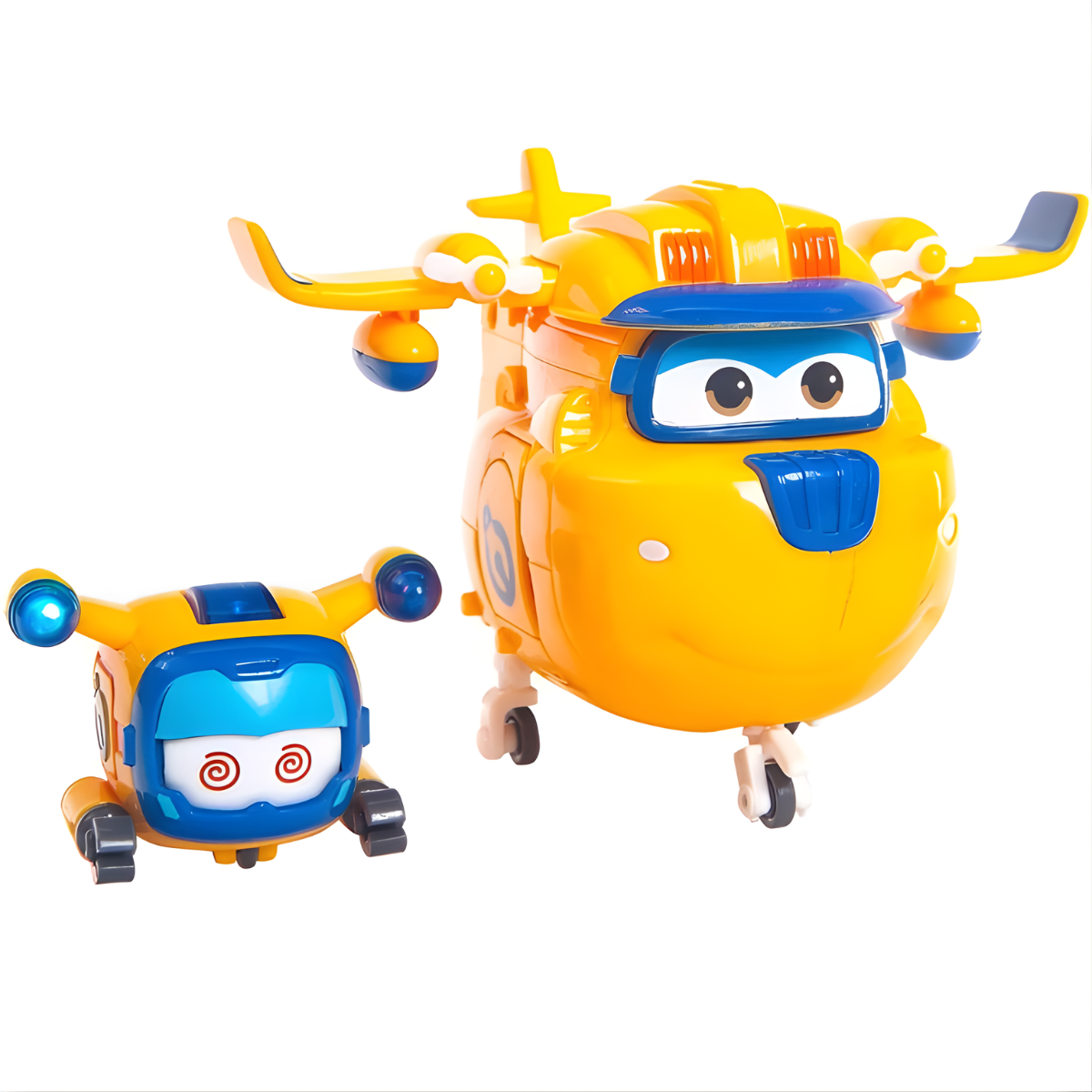 FIGURA DE ACCIÓN SUPER WINGS TRANSFORMABLE DONNIE AVIÓN + MASCOTA - 4