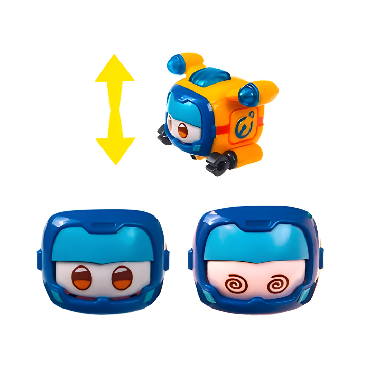 FIGURA DE ACCIÓN SUPER WINGS TRANSFORMABLE DONNIE AVIÓN + MASCOTA - 5
