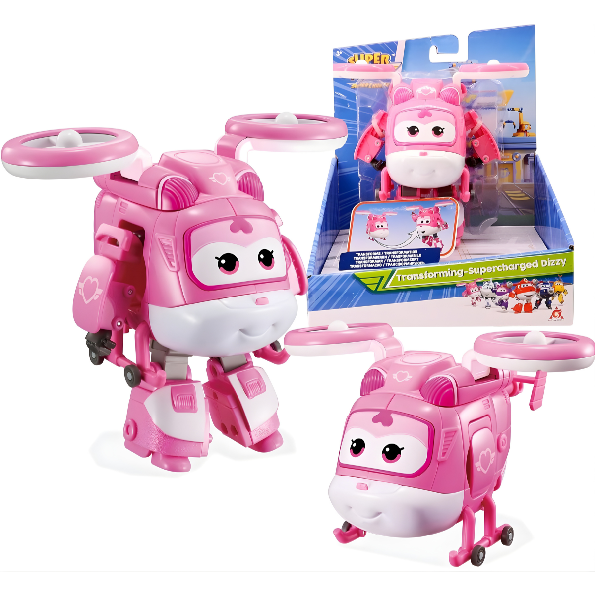 FIGURA DE ACCIÓN SUPER WINGS TRANSFORMABLE SUPERCHARGED DIZZY - 1