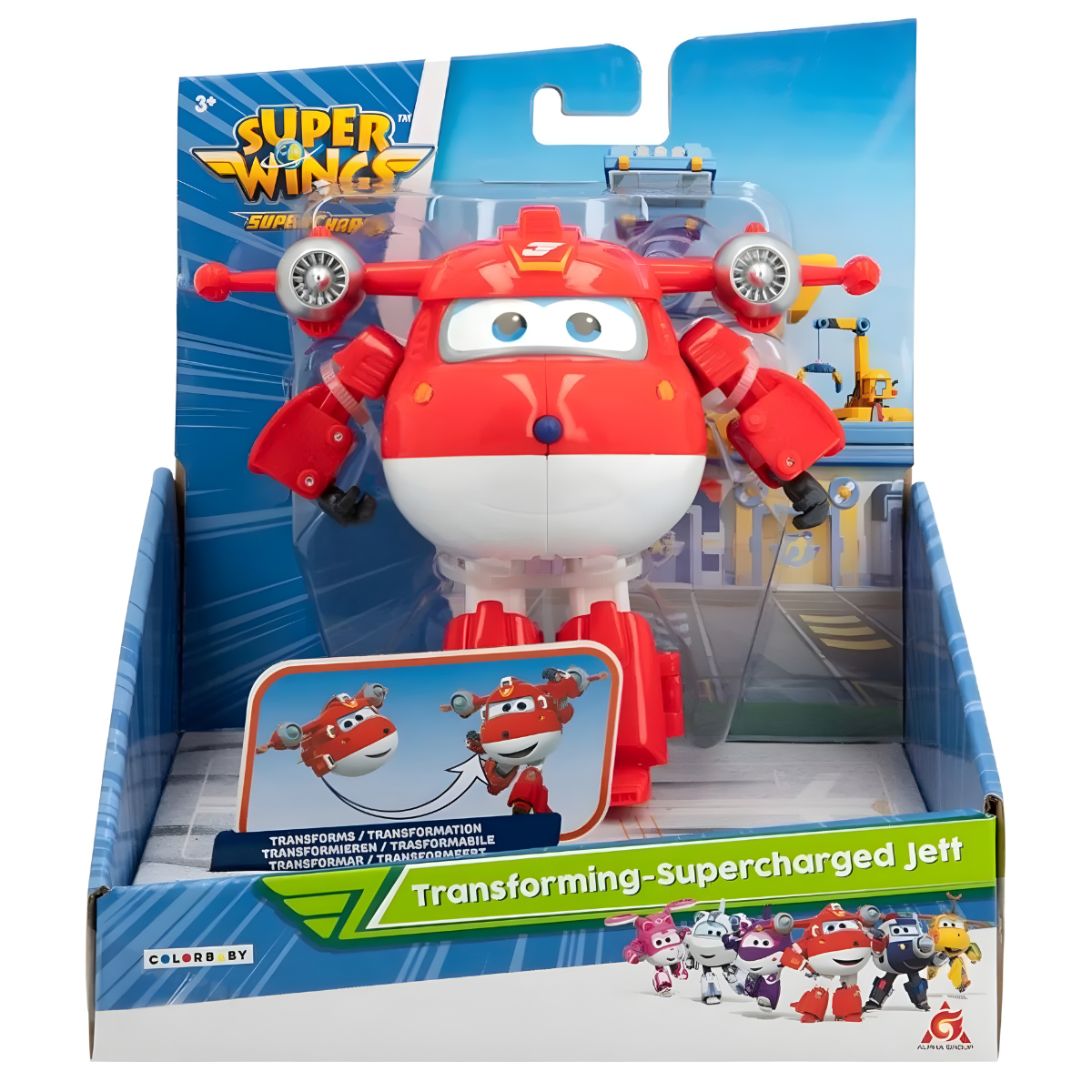 FIGURA DE ACCIÓN SUPER WINGS TRANSFORMABLE SUPERCHARGED JETT - 4
