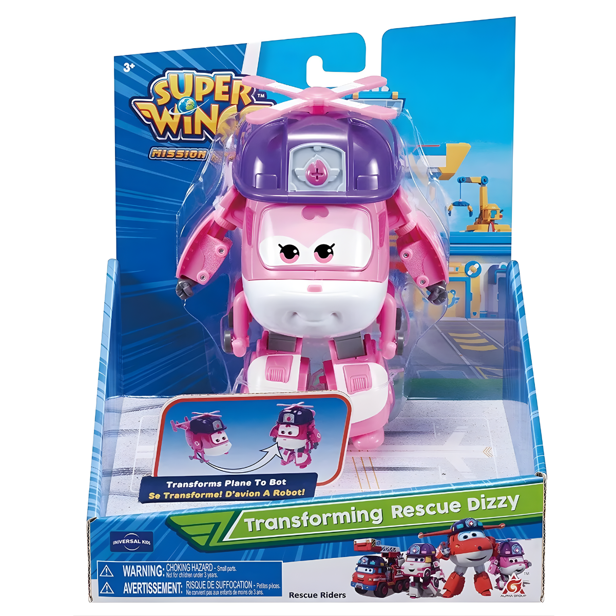 FIGURA DE ACCIÓN SUPER WINGS TRANSFORMABLE RESCUE DIZZY - 4