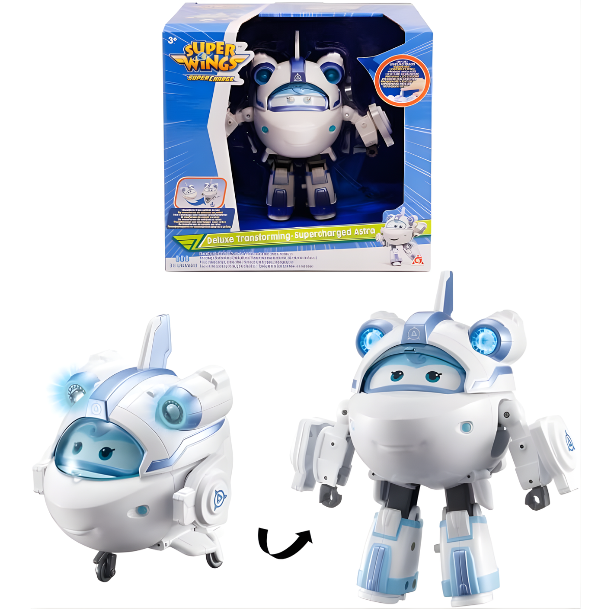 FIGURA DE ACCIÓN SUPER WINGS SUPER CHARGED DELUXE ASTRA + LUCES Y SONIDO - 2