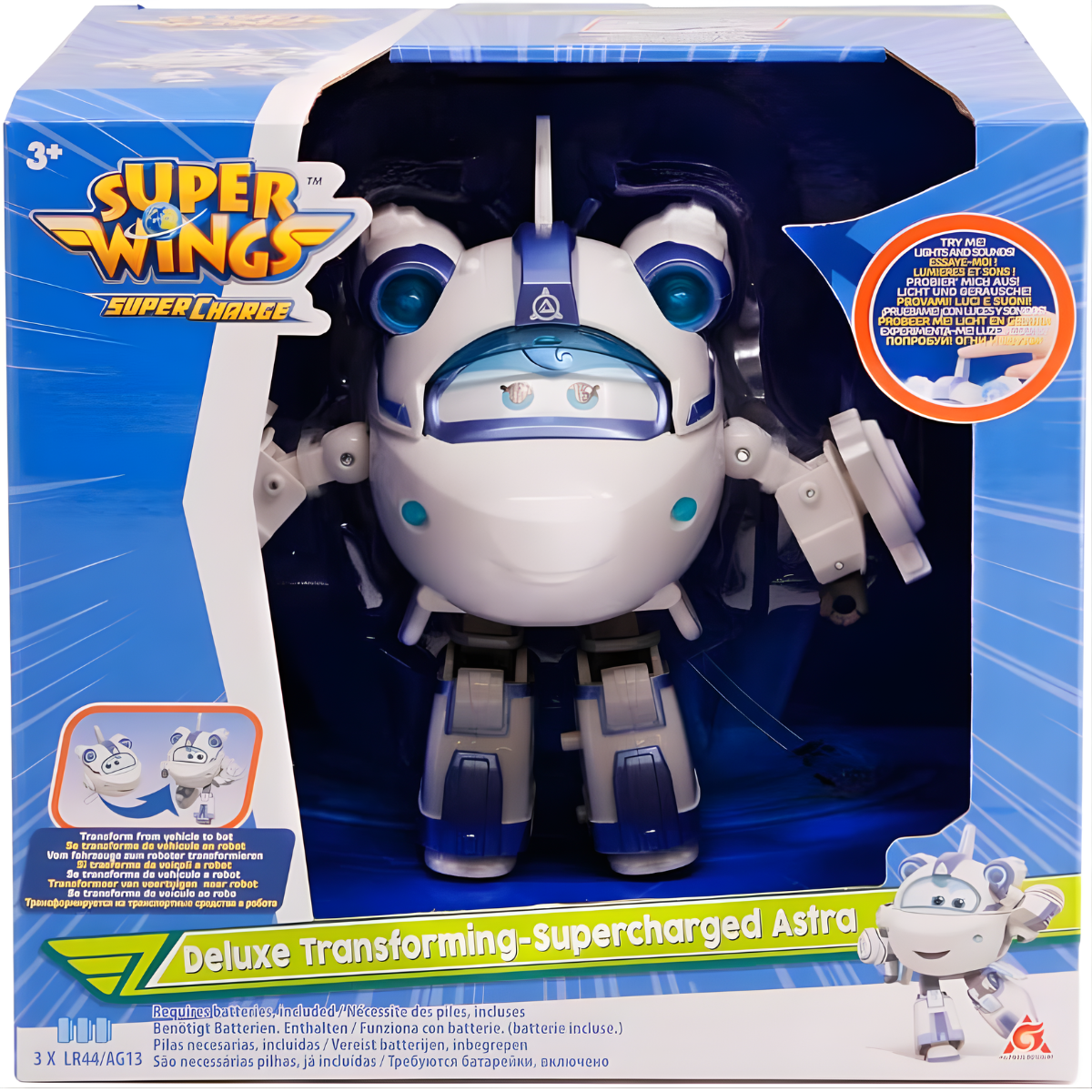 FIGURA DE ACCIÓN SUPER WINGS SUPER CHARGED DELUXE ASTRA + LUCES Y SONIDO - 5