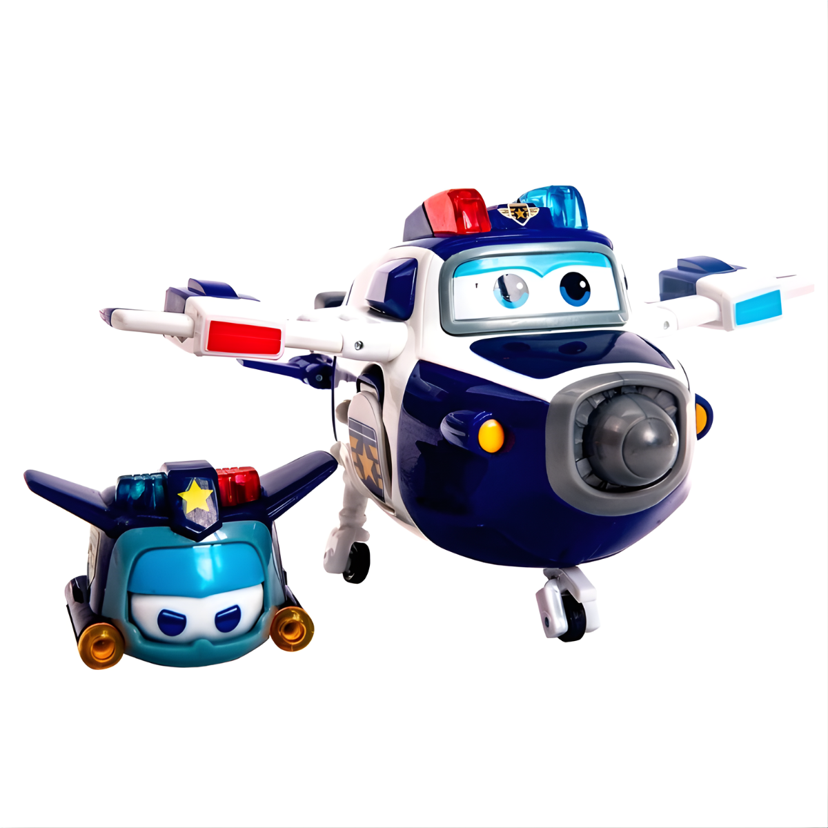 FIGURA DE ACCIÓN SUPER WINGS TRANSFORMABLE PAUL AVIÓN + MASCOTA - 3