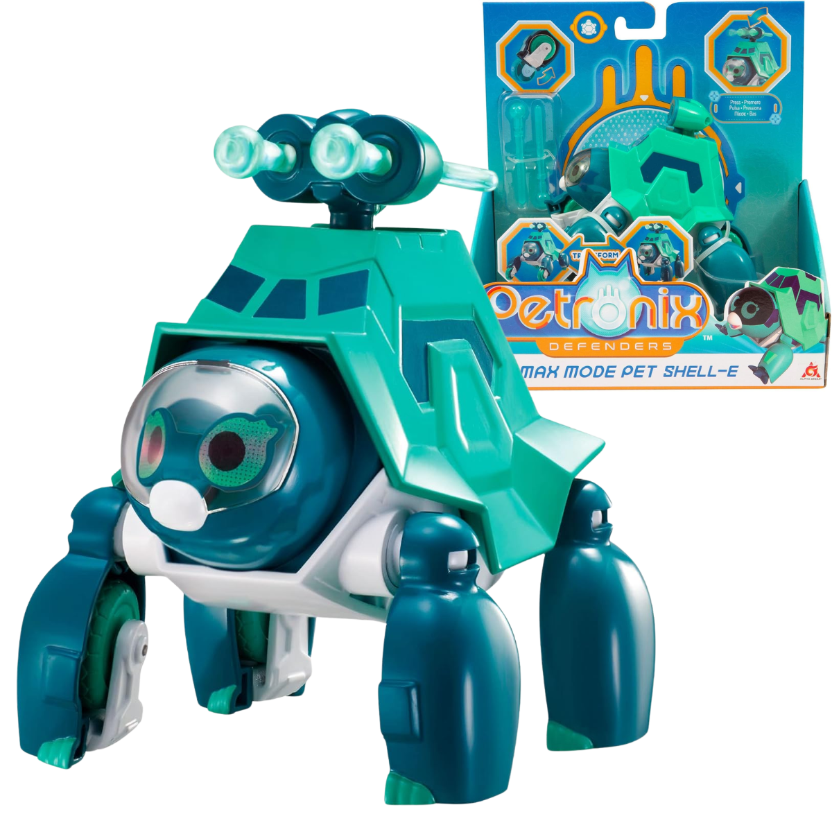 JUGUETE DE ACCIÓN PETRONIX MASCOTA TRANSFORMABLE SHELL-E - 1