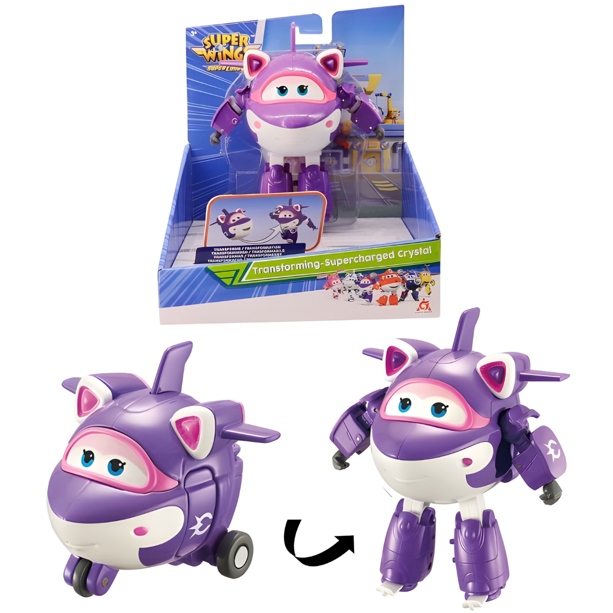 FIGURA DE ACCIÓN SUPER WINGS TRANSFORMABLE CRYSTAL - 1