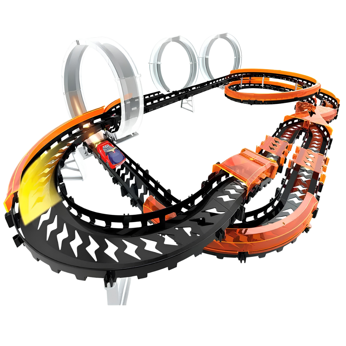 JUGUETE PISTA DE CARRERA WAVE RACERS MEGA MATCH 3 VUELTAS - 2