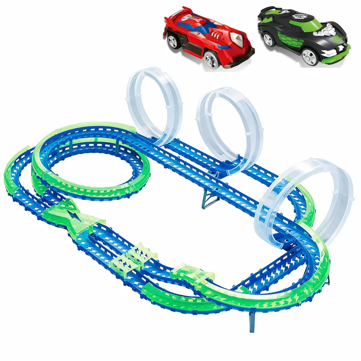 JUGUETE PISTA DE CARRERA WAVE RACERS MEGA 3 VUELTAS EN ESPIRAL - 2