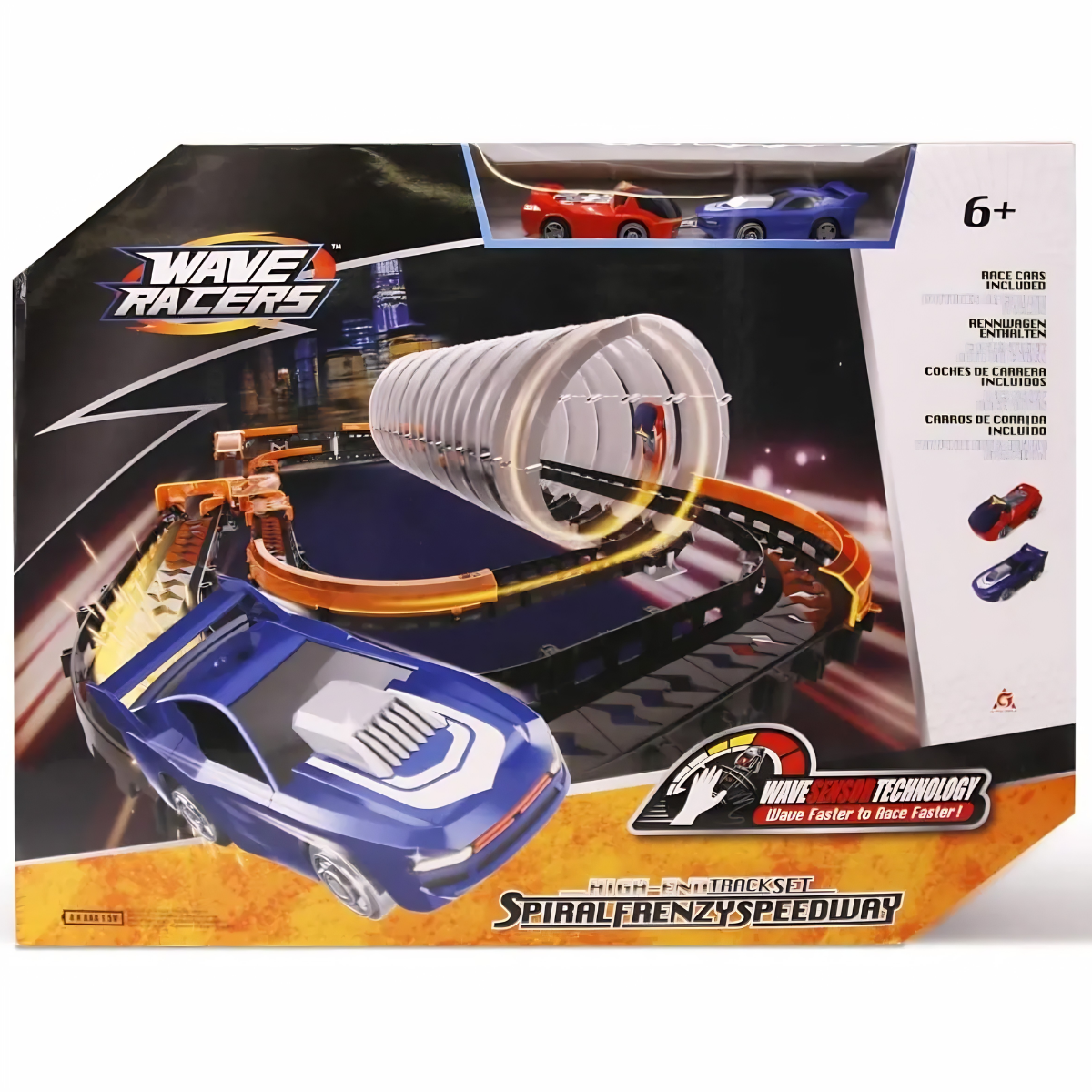 JUGUETE PISTA DE CARRERA WAVE RACERS ESPIRAL FRENCY 9 VUELTAS - 4