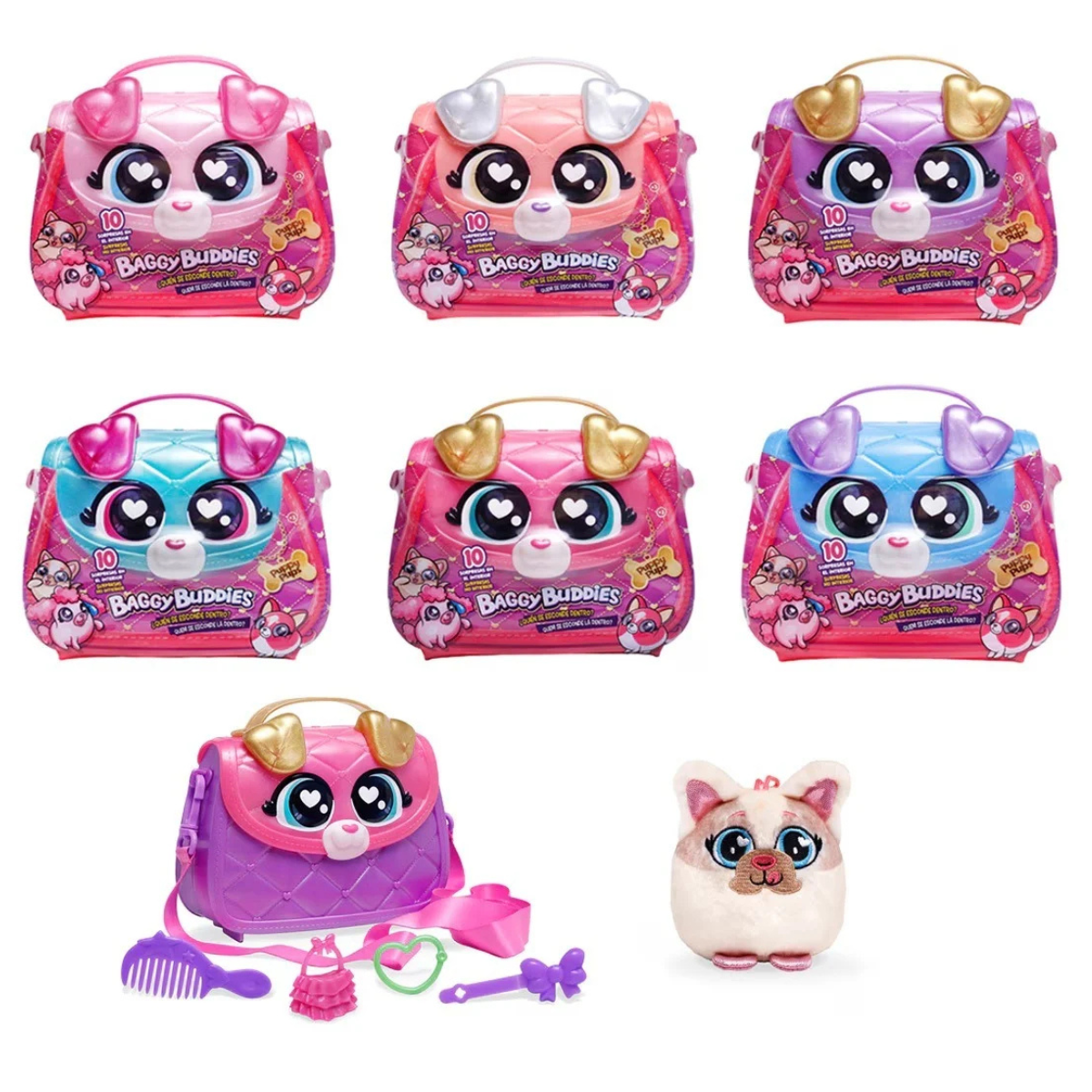 CARTERA NIÑA GLAM BUDDIES CON MASCOTA + ACCESORIOS SORPRESA SURTIDO - 2