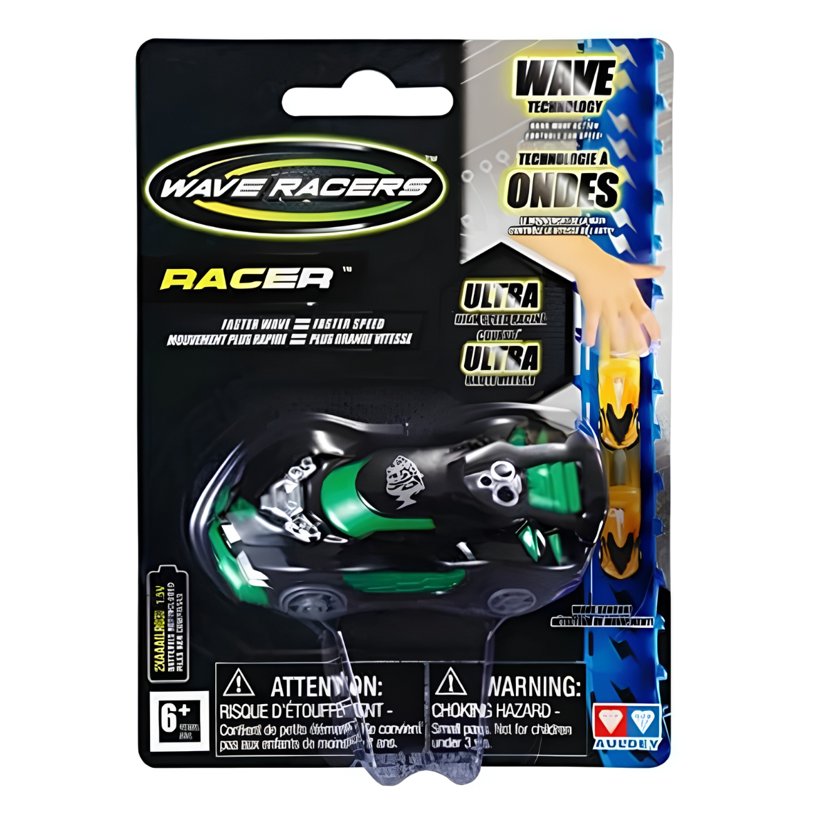JUGUETE CARRO WAVE RACERS CON SENSOR DE MOVIMIENTO NEGRO - 3