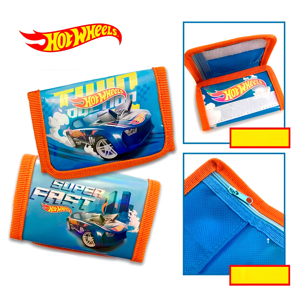 HOT WHEELS PACK 3 EN 1 LENTES BILLETERA Y RELOJ NIÑO - 5