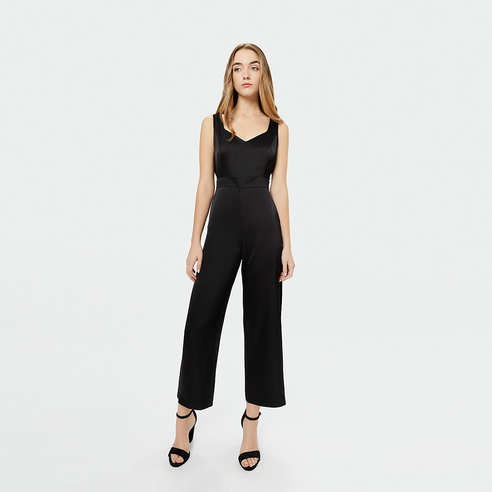 PANTALÓN CASUAL PALAZZO MUJER CAMILA VIALI NEGRO P10401CV24 ROSINE - 2
