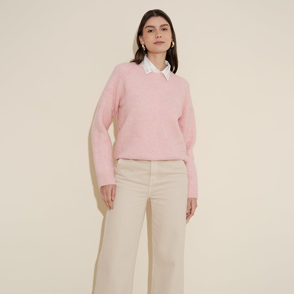 PANTALÓN CASUAL ALGODÓN RECTO MUJER CAMILA VIALI P20426CV24 RAVEN LARGO - 2