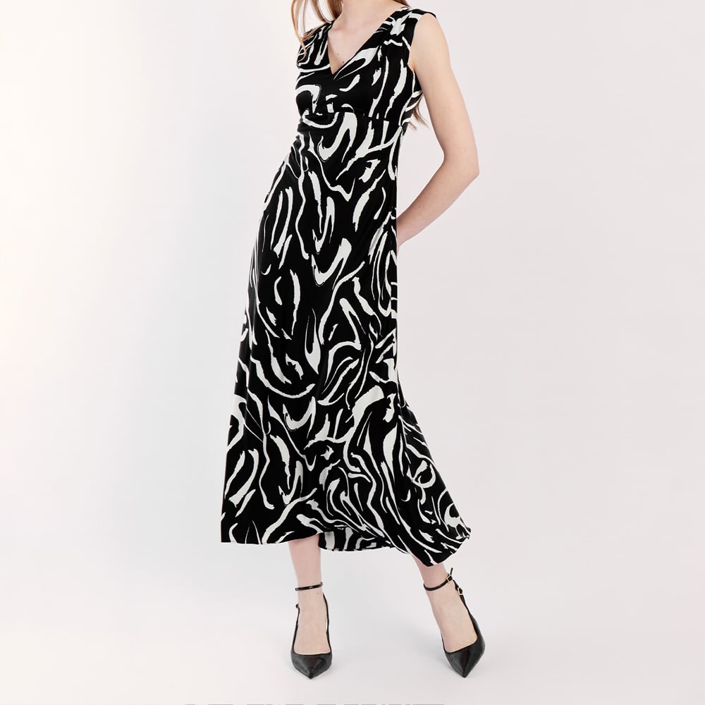 VESTIDO MUJER CAMILA VIALI NEGRO V20459CV25 LILIA MAXI - 1