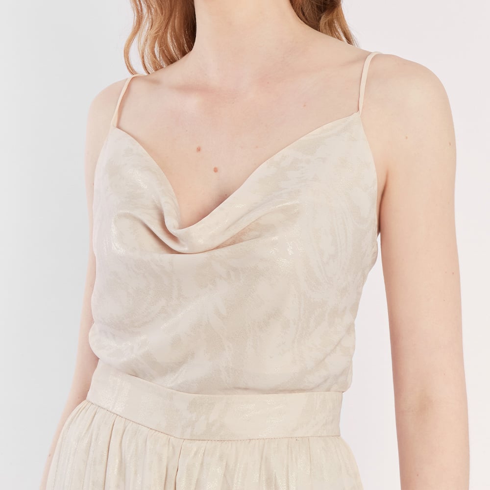 BLUSA SIN MANGAS MUJER CAMILA VIALI BEIGE MIA B12355CV25 - 1