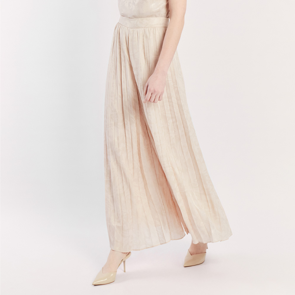 PANTALON CASUAL MIDI MUJER CAMILA VIALI BEIGE P10477CV25 FLORENCIA PALAZZO - 1