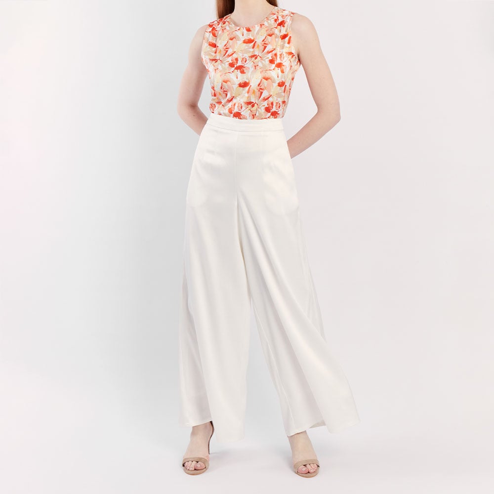 PANTALON CASUAL MIDI MUJER CAMILA VIALI PERLA P10451CI24 AMIRA PALAZZO - 2