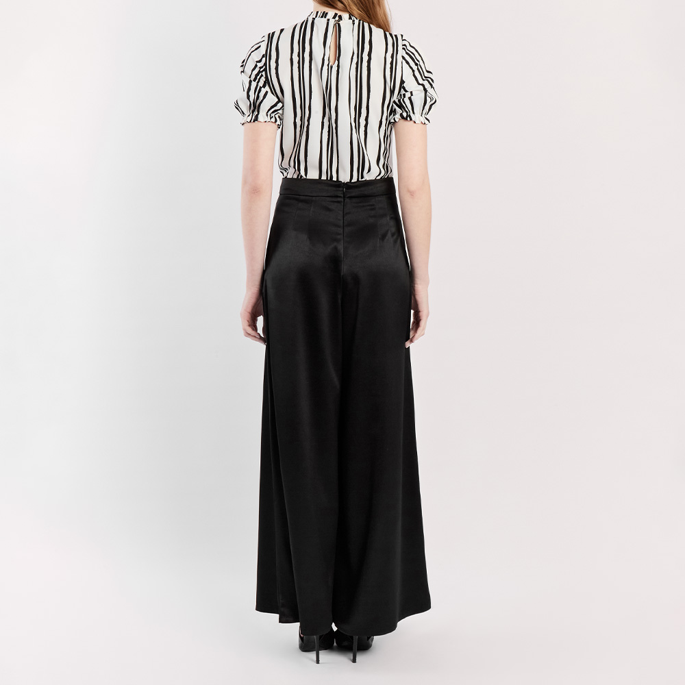 PANTALON CASUAL MIDI MUJER CAMILA VIALI NEGRO P10451CI24 AMIRA PALAZZO - 3