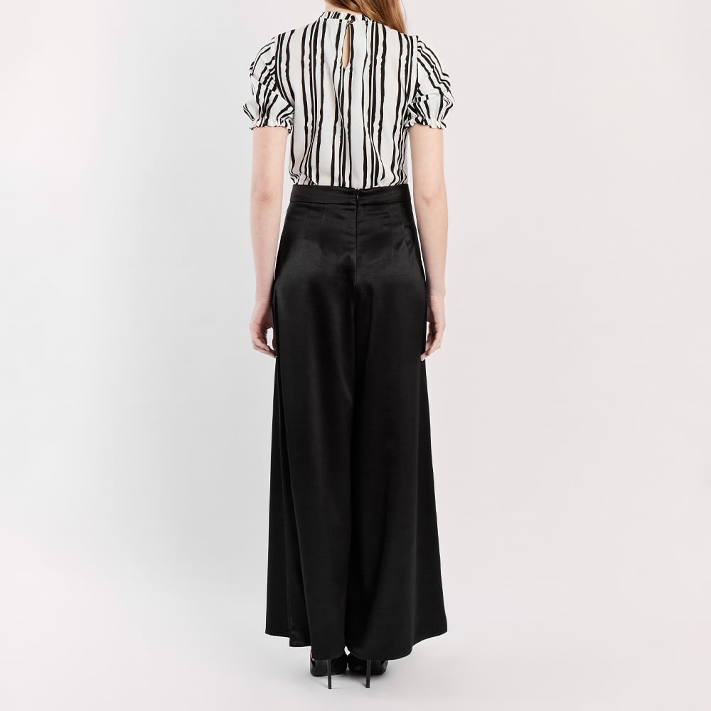PANTALON CASUAL MIDI MUJER CAMILA VIALI NEGRO P10451CI24 AMIRA PALAZZO - 3