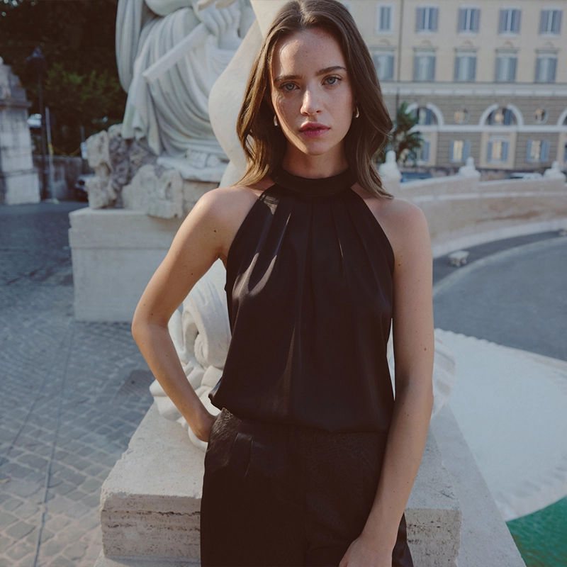 CAMILA VIALI BLUSA HINA NEGRO - 1