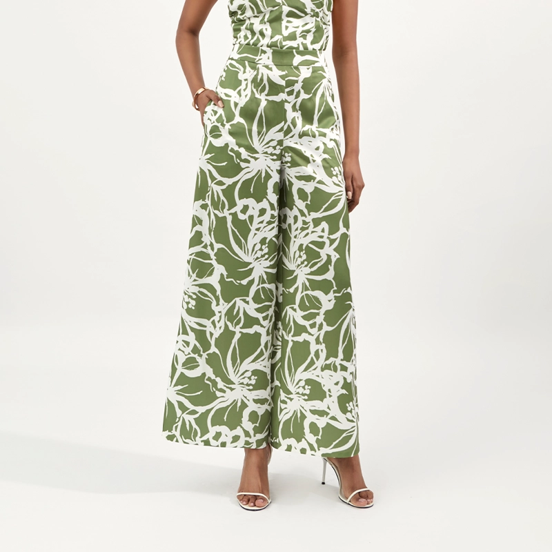 PANTALON CAMILA VIALI YERAL VERDE - 1