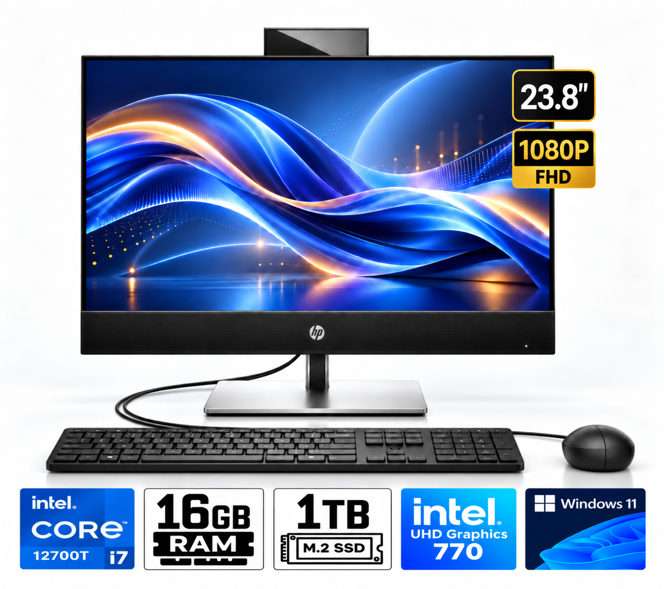 ALL IN ONE HP PROONE 440 G9 CORE I7 12700T  RAM 16GB  SSD 1TB 23.8' FHD WINDOWS 11 - 1