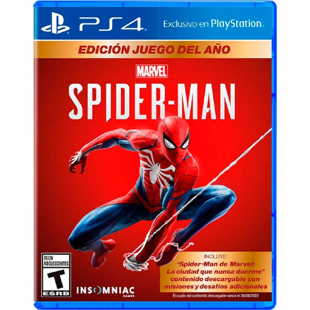 SPIDER-MAN DE MARVEL EDICIÓN JUEGO DEL AÑO JUEGO PLAYSTATION 4 PS4 - 1