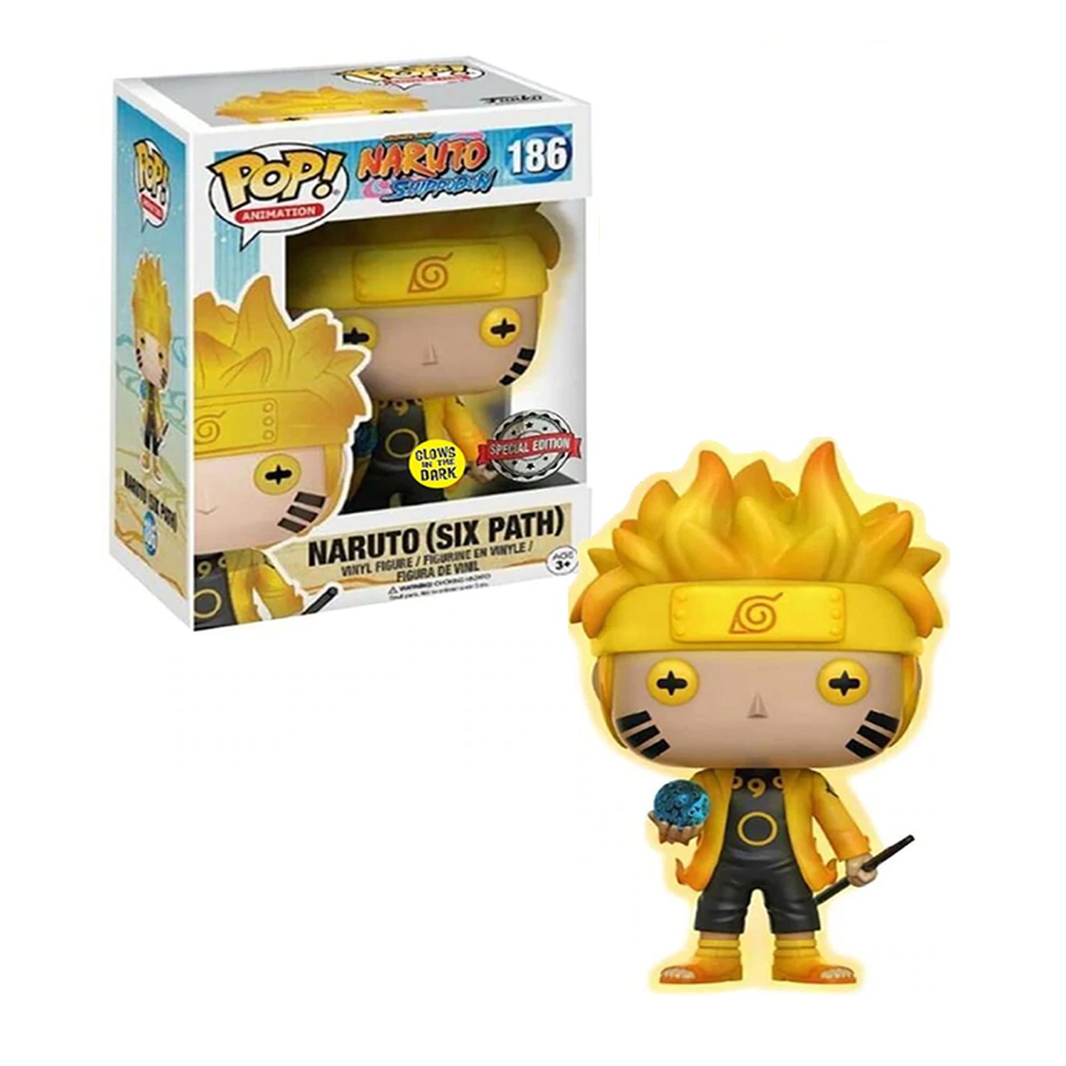 FUNKO POP! #186 NARUTO SHIPPUDEN - NARUTO (SIX PATH) GITD - 1