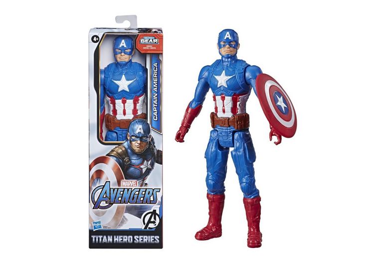 Hasbro Avengers Titan Hero Series – Figura Capitan America 30 Cm (12 Pollici) – Con Porta Per Titan Hero Power FX – Giocattolo Per Bambini 8+