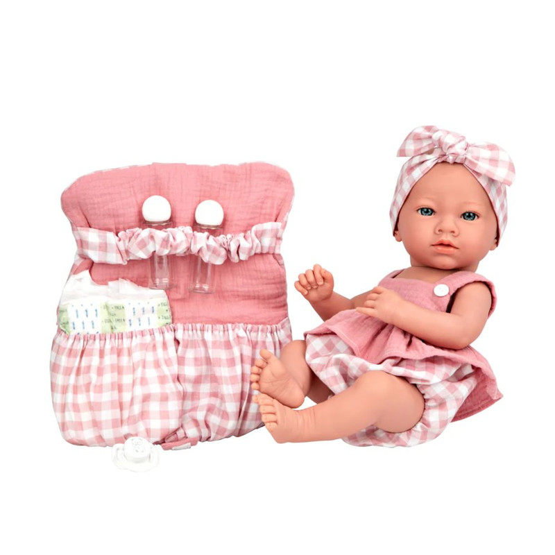 Arias Muñeca Bebé Reborn Elegance 35 cm Rosa con Manta - El Palacio de