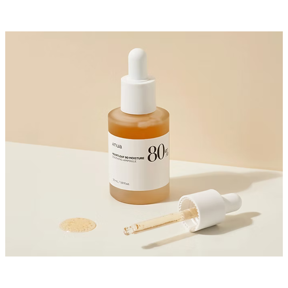 ANUA AMPOLLA FACIAL HEARTLEAF 80 % MOISTURE SOOTHING 30 ML - 3