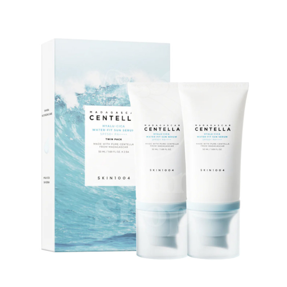 SKIN1004 MADAGASCAR CENTELLA HYALU-CICA WATER-FIT SUN SERUM TWIN PACK SPF50 - 1