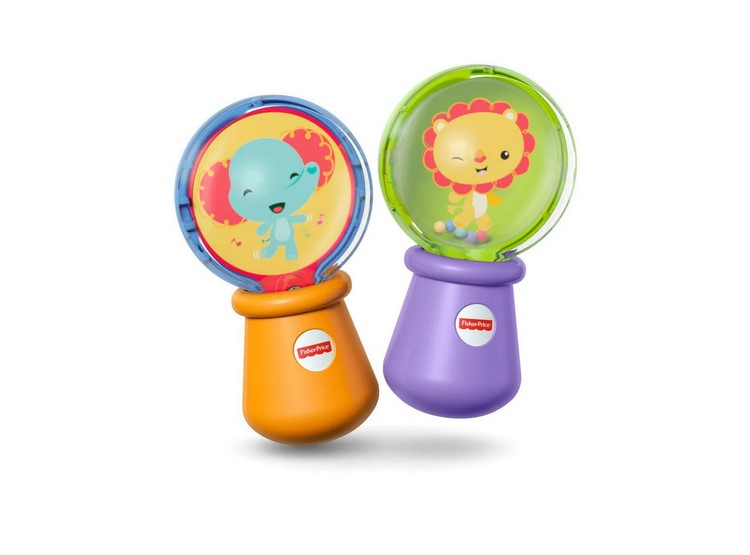 FISHER PRICE MARACAS DE ANIMALITOS - 1