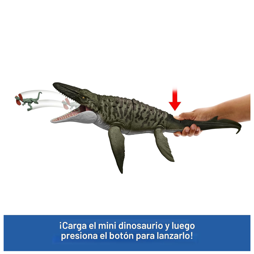 JURASSIC WORLD REBIRTH BITE N BLAST MOSASAURUS - 2