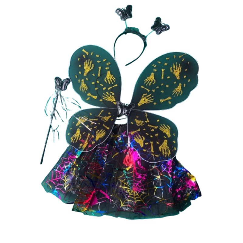 DISFRAZ DE BRUJITA CON ACCESORIOS NIÑA TALLA S - 1