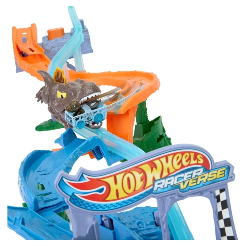HOT WHEELS RACERVERSE JURASSIC WORLD CRASH Y SPLASH - 3