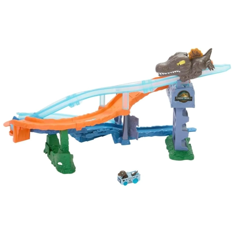 HOT WHEELS RACERVERSE JURASSIC WORLD CRASH Y SPLASH - 5