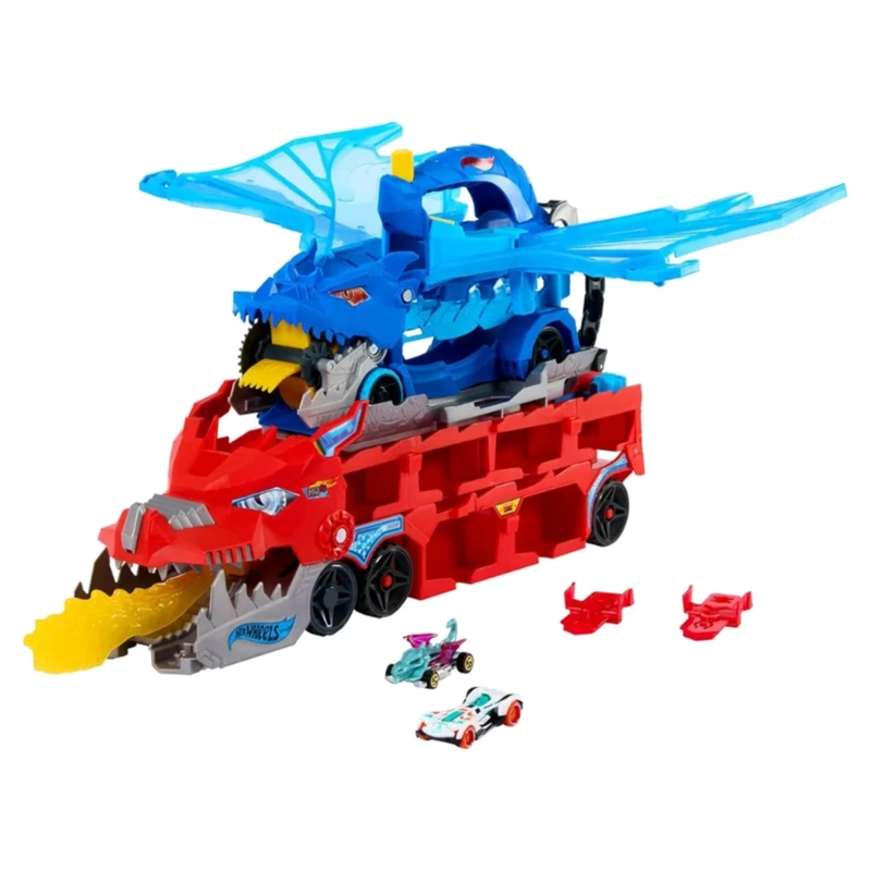 HOT WHEELS SUPER REMOLQUE ULTIMATE DUAL DRAGON TRANSPORTER - 1