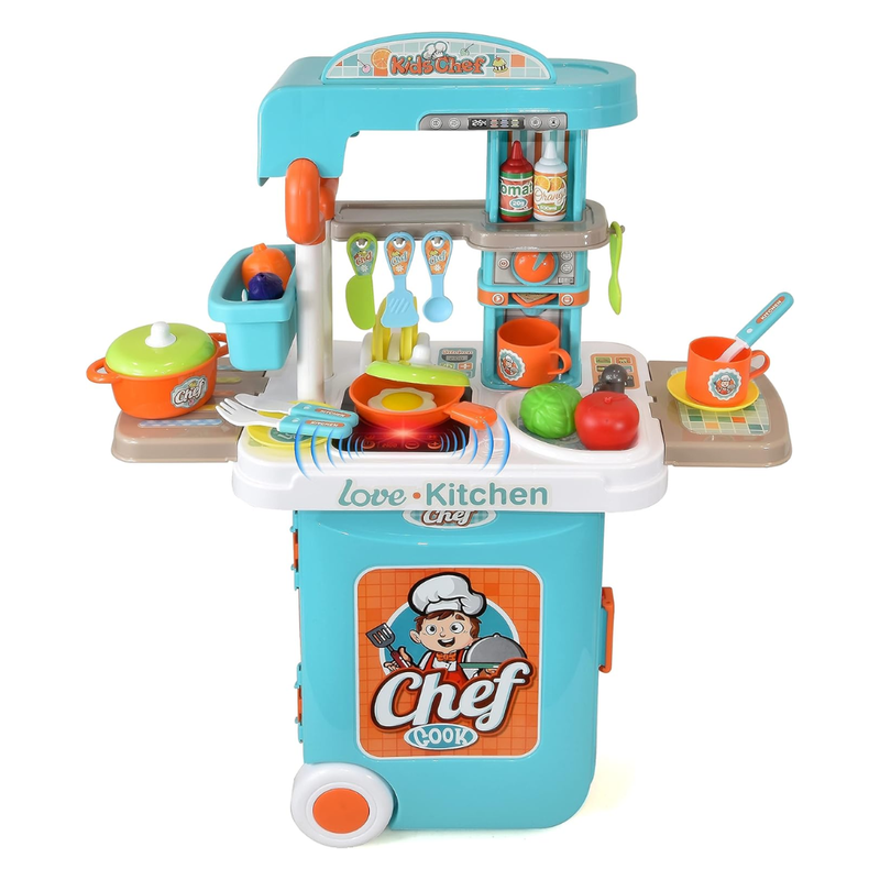 SET DE COCINA DE JUGUETE CON LUZ Y SONIDO 3 EN 1 - 2
