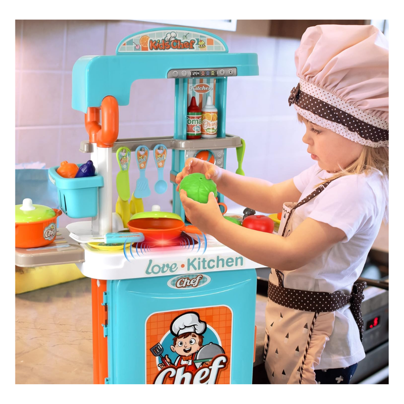SET DE COCINA DE JUGUETE CON LUZ Y SONIDO 3 EN 1 - 6